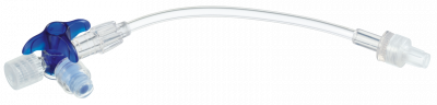Кран 3-ходовой Дискофикс С с Сэйффлоу 360° синий линия 50 см купить оптом в Ростове-на-Дону